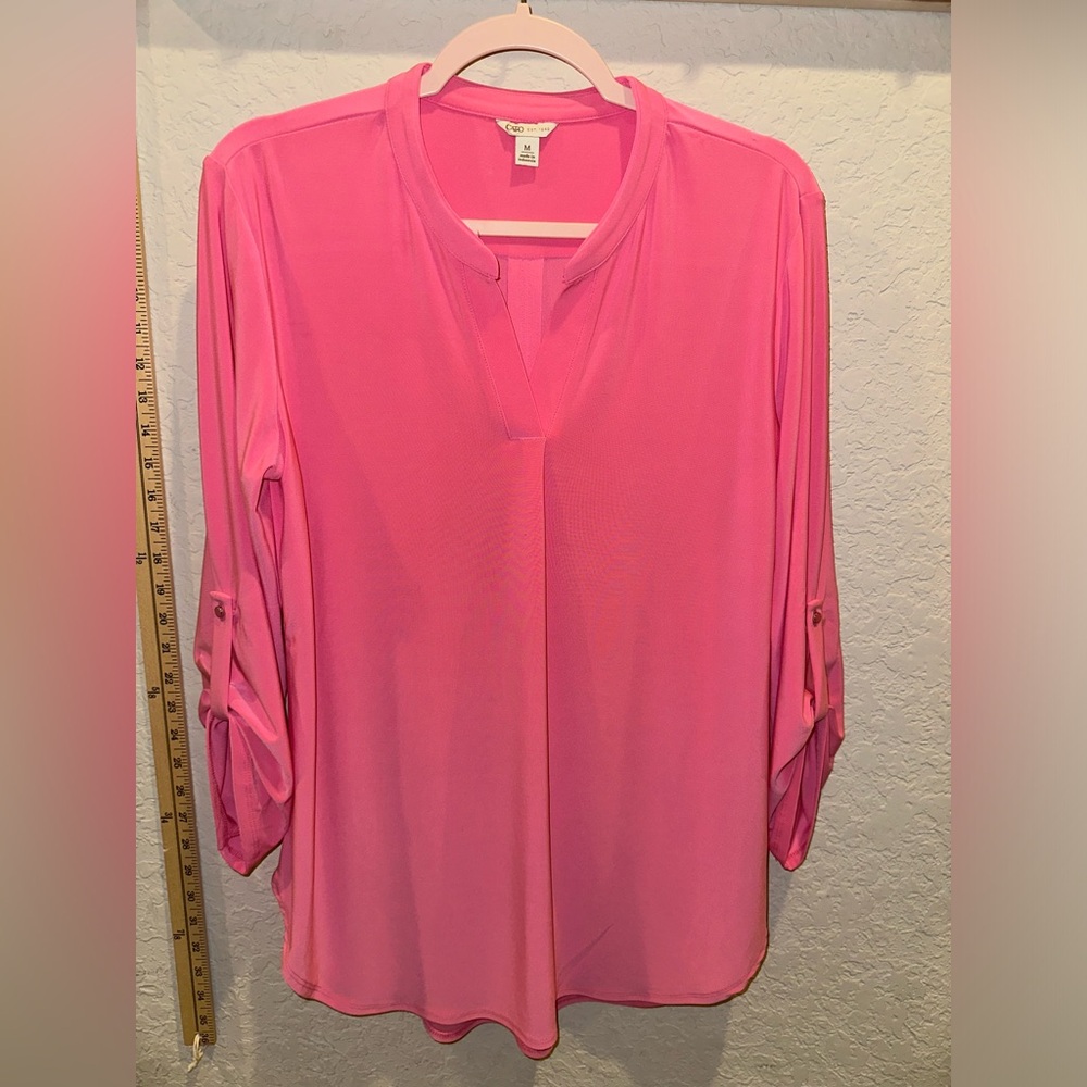 💗 Hot Pink 💗  Women’s 3/4 Sleeve Hot Pink Blouse